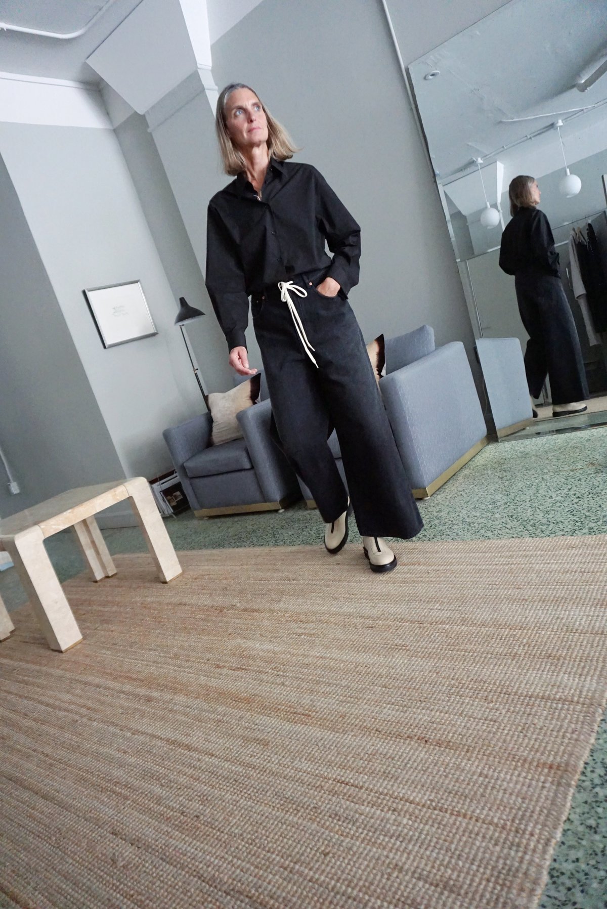 パンツ MM6 MAISON MARGIELA Drawstring pants Black MM6 Maison Margiela Drawstring Jean - Black | Garmentory