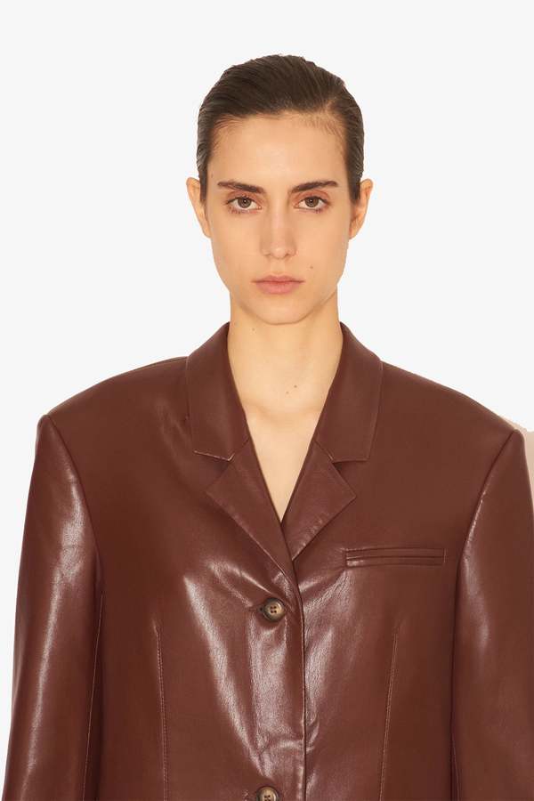 Nanushka Ariza Jacket - plum chutney