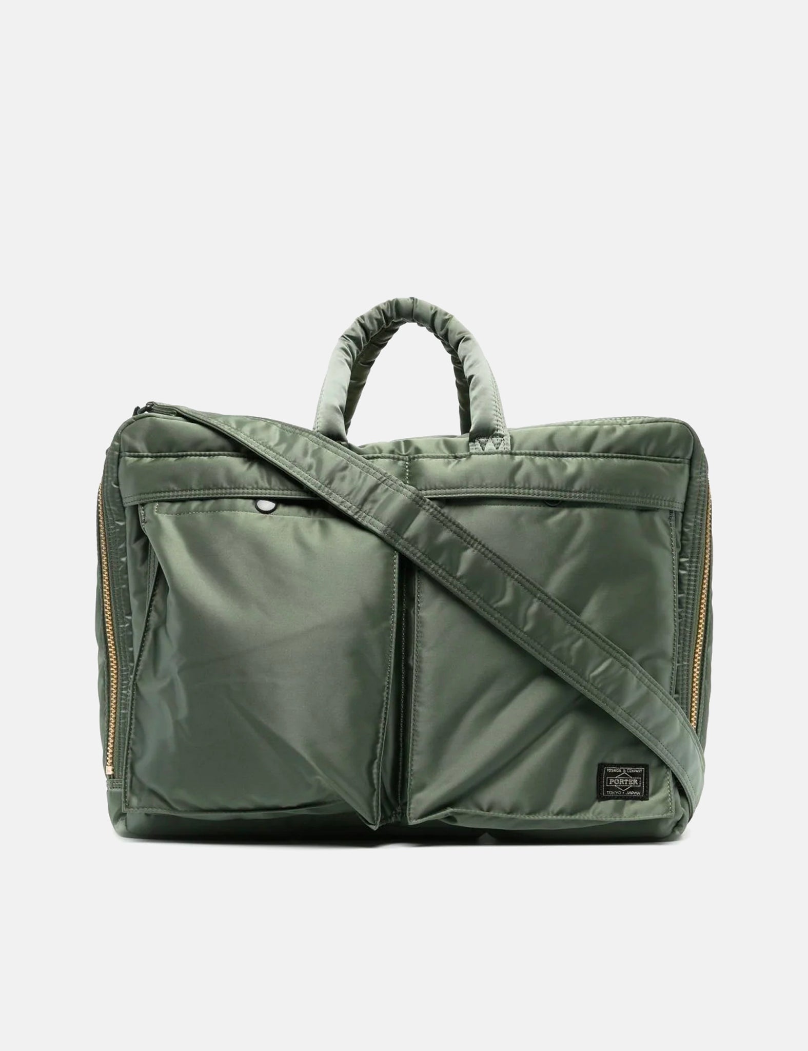Porter Yoshida & Co Tanker 2-Way Briefcase - Sage Green | Garmentory