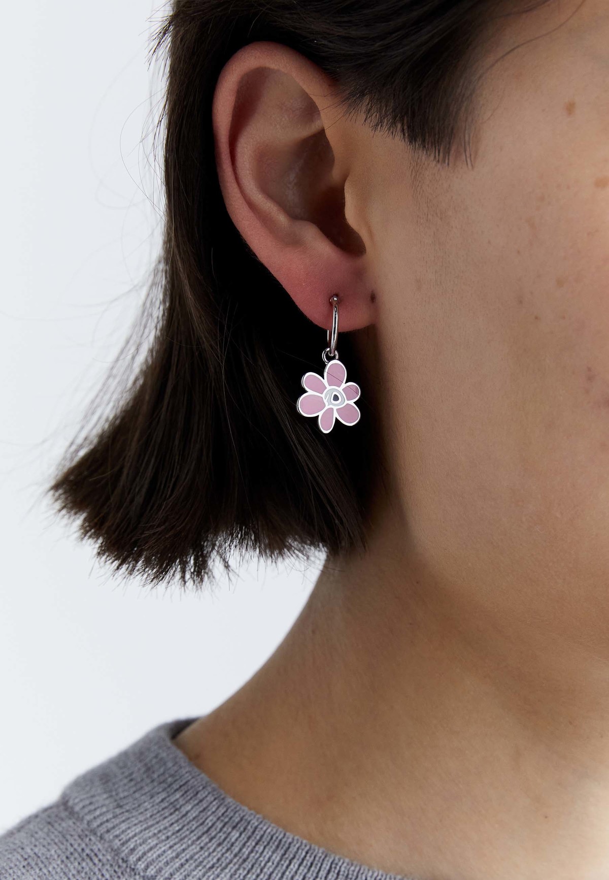 Perks and Mini Gesture Earring - Pink Carnation | Garmentory