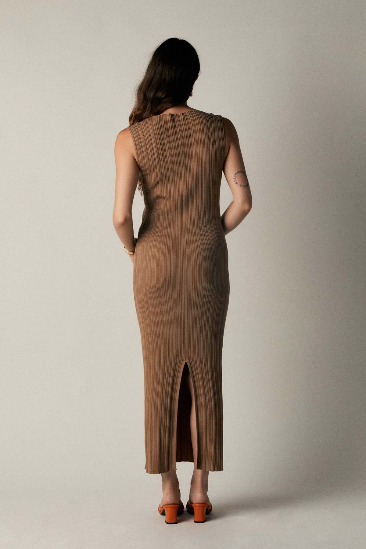 scanlan crepe knit dress Scanlan & Theodore - Olive Crepe Knit Button Polo Dress