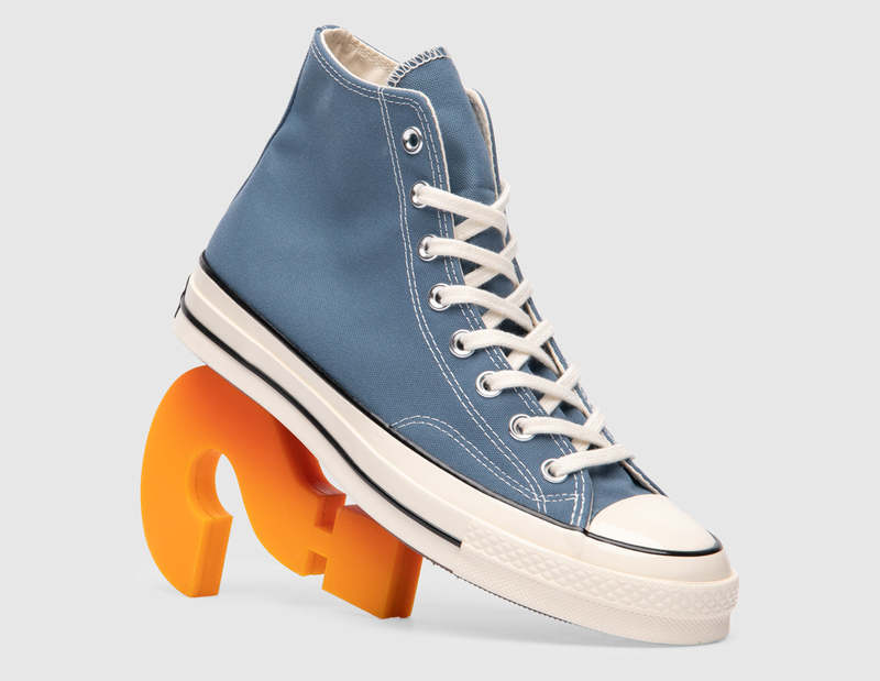 Converse Chuck 70 Hi Shoes - Deep Waters/Egret Black
