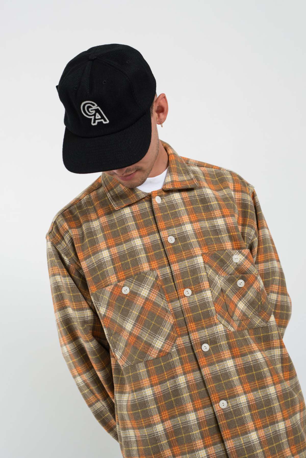 General Admission Flannel Plaid Shirt - Brown - Image 1 of 9