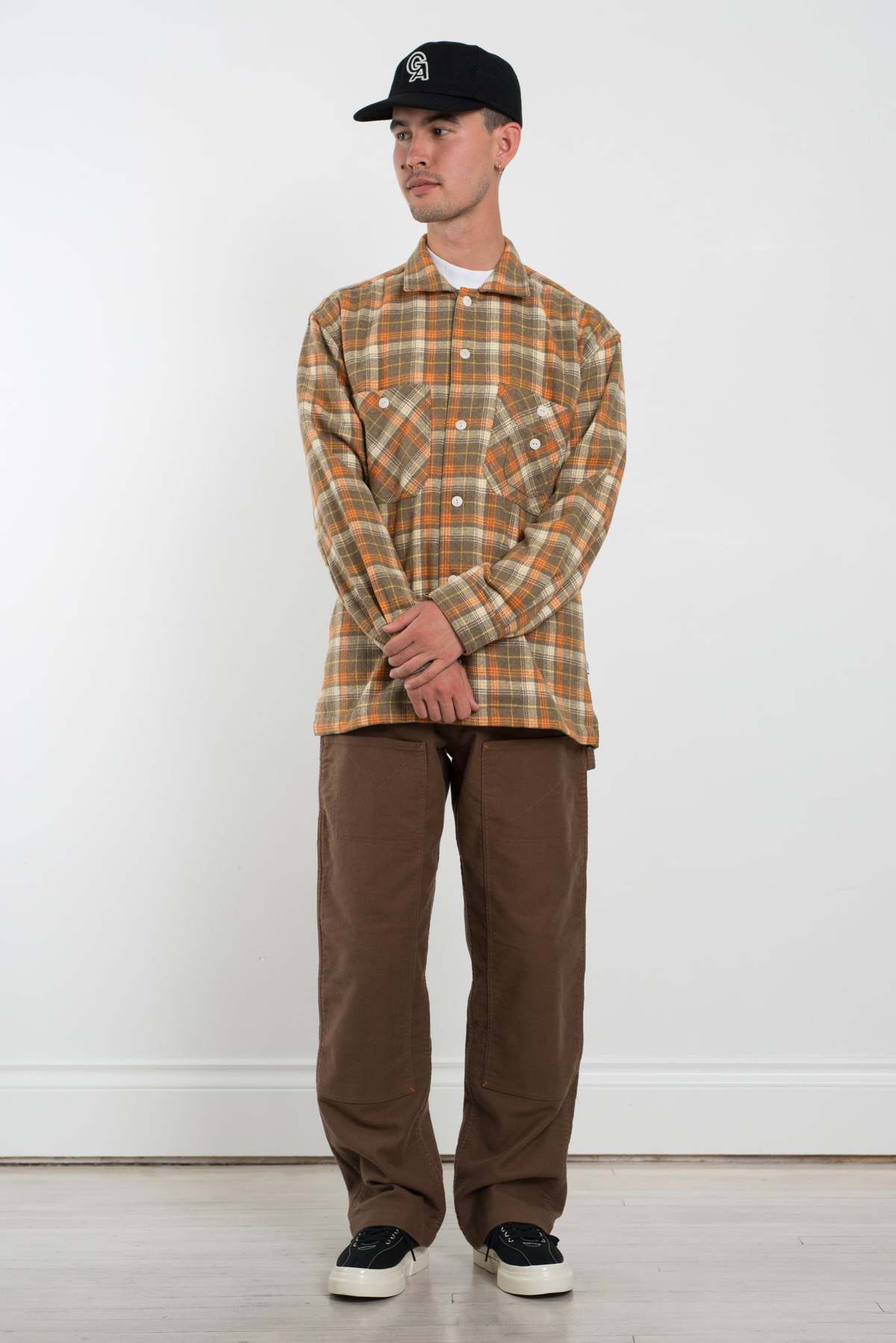 General Admission Flannel Plaid Shirt - Brown - Image 6 of 9
