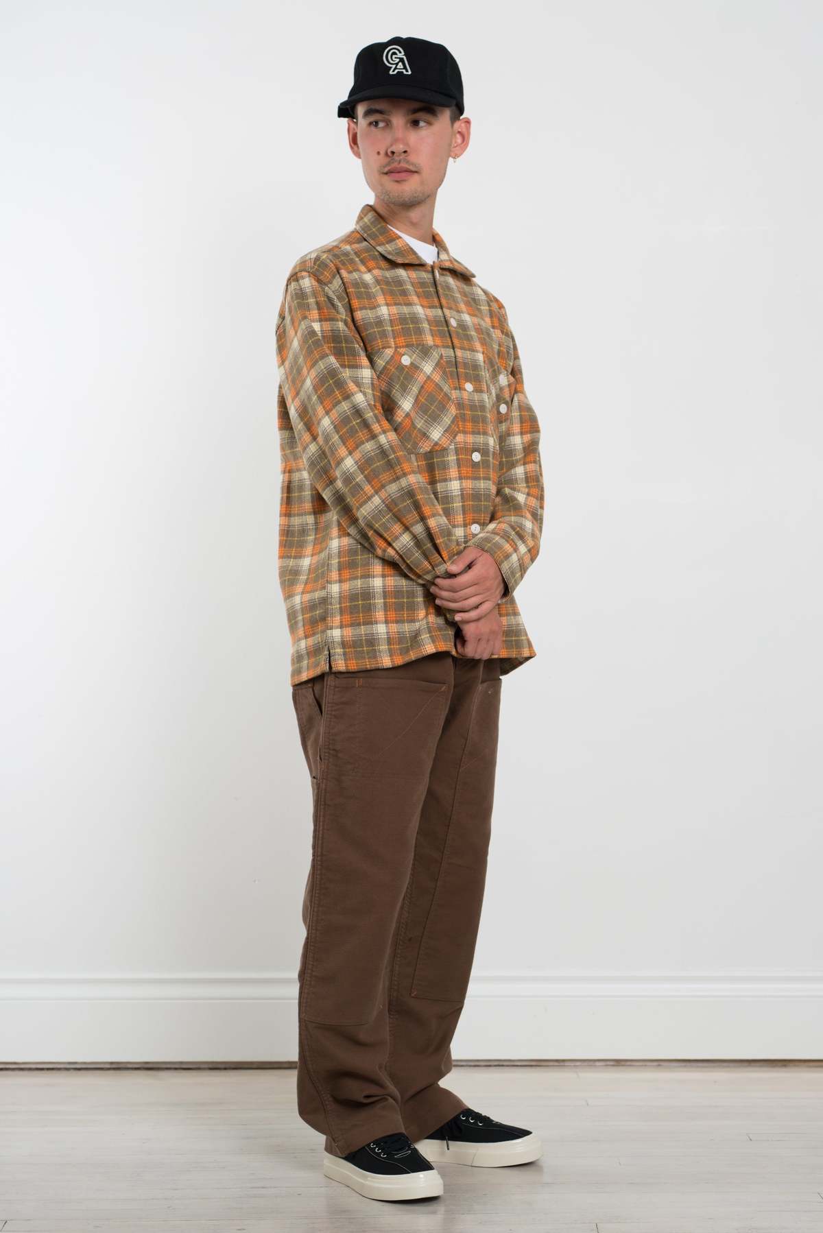 General Admission Flannel Plaid Shirt - Brown - Image 7 of 9