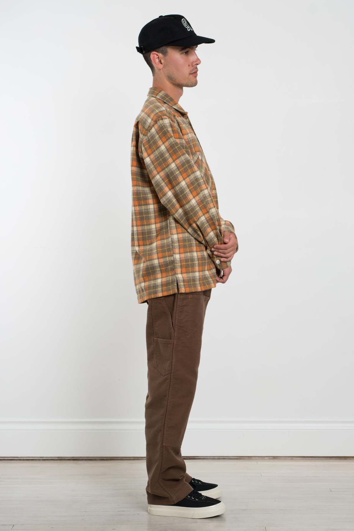 General Admission Flannel Plaid Shirt - Brown - Image 8 of 9
