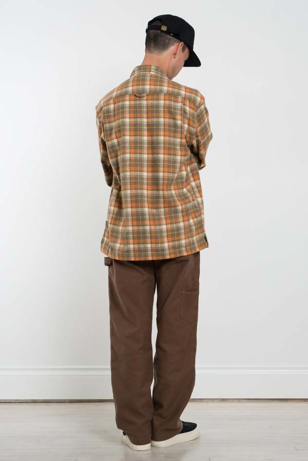 General Admission Flannel Plaid Shirt - Brown