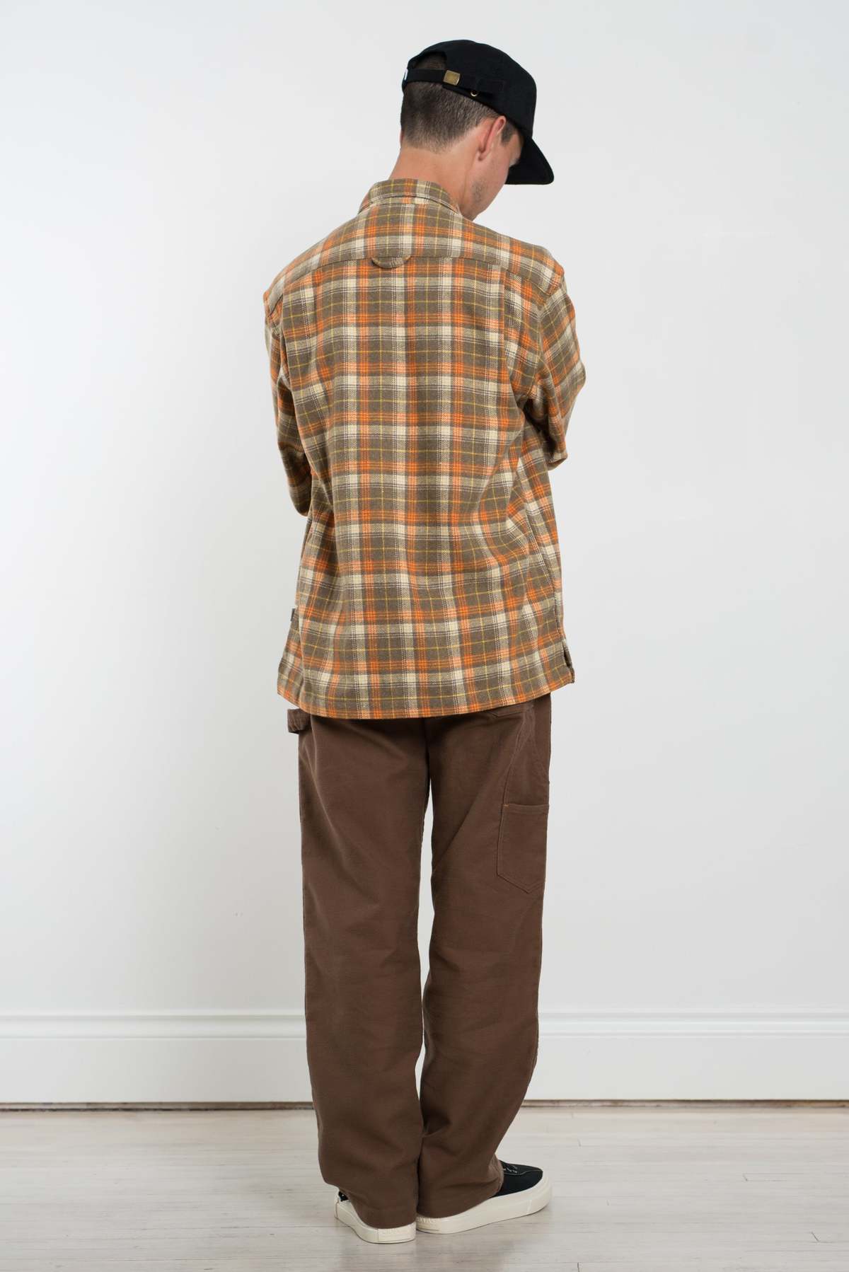 General Admission Flannel Plaid Shirt - Brown - Image 9 of 9