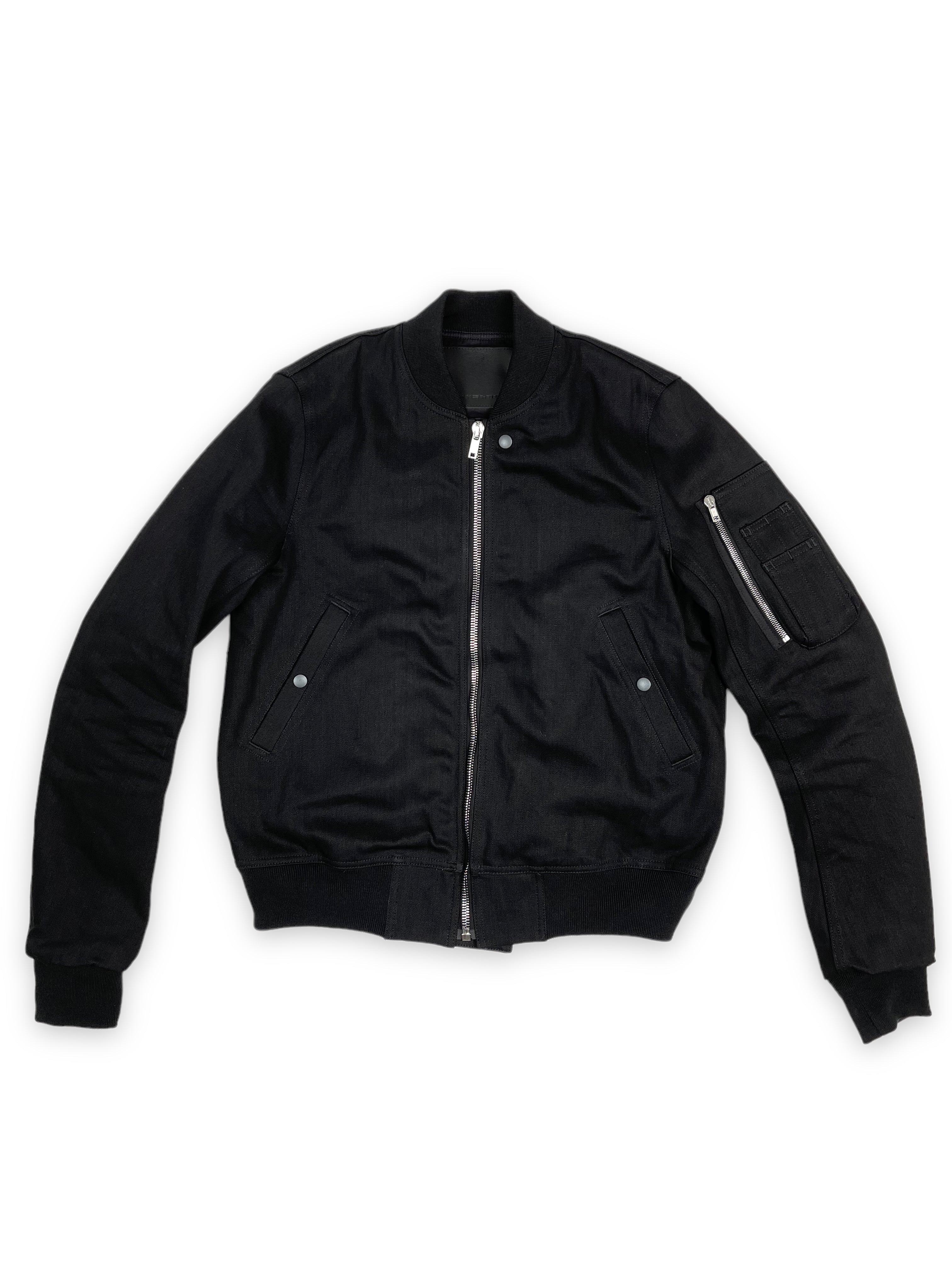 Rick Owens　FLIGHT　DENIM　BOMBER　JACKET Rick Owens Flight Denim Bomber Jacket Denim Bomber Rick Owens