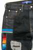 JUNYA WATANABE MAN cotton selvedge denim garment treated x multi fabrics mix Pants - Black X MIX - Thumbnail 3