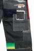 JUNYA WATANABE MAN cotton selvedge denim garment treated x multi fabrics mix Pants - Black X MIX - Thumbnail 6