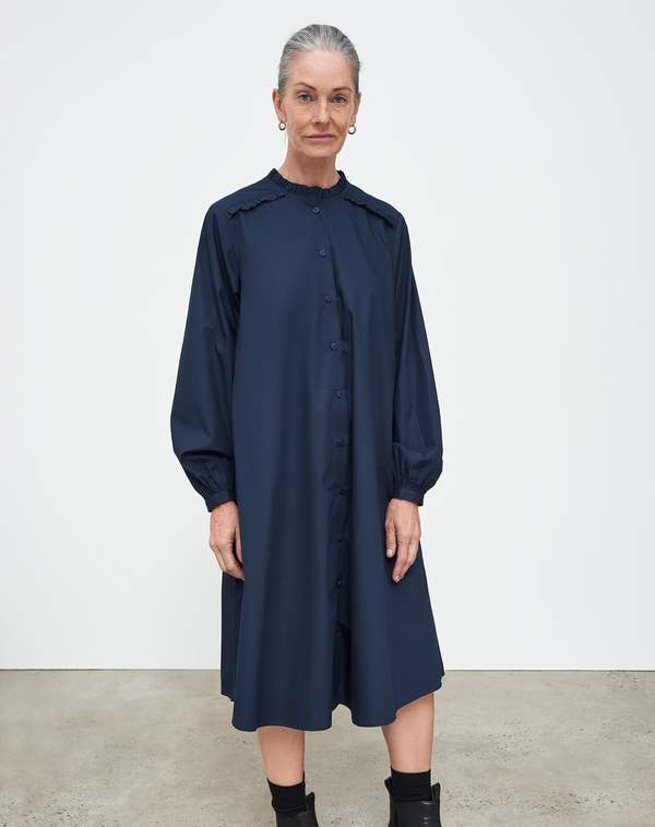 The Poppy Dress (Navy)