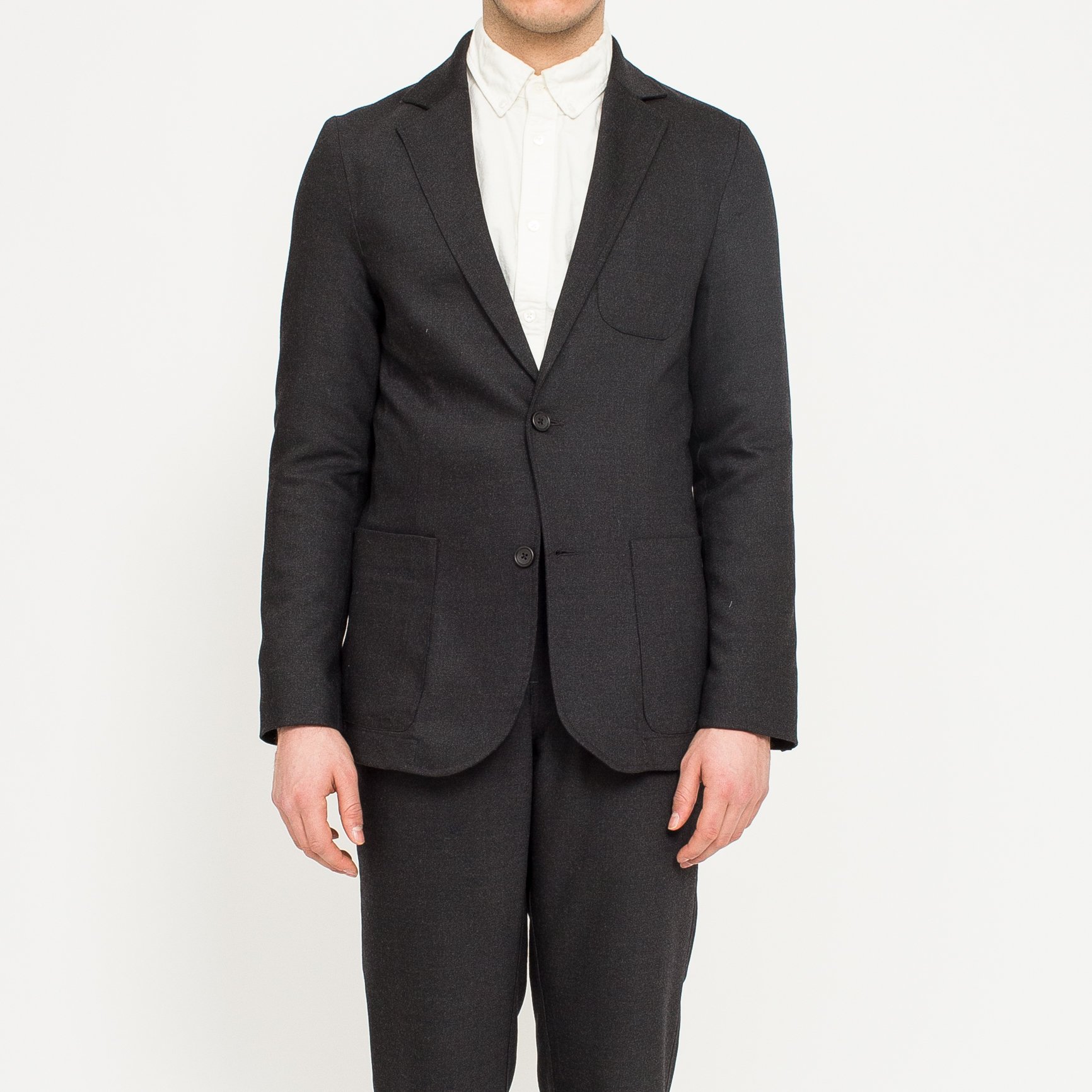 Charcoal Wool Travel Blazer Garmentory