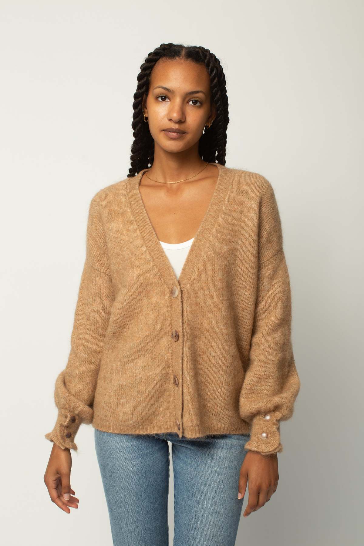 Pre-Loved] La Maille Sézane Cardigan - Neutrals | Garmentory
