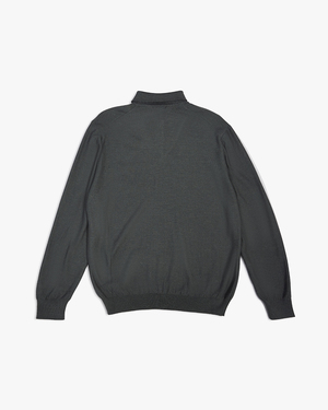 Lemaire Trompe L'Oeil Polo Shirt - black | Garmentory