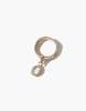 Cled Oval Dangling Ring - Gold/Silver - Thumbnail 9