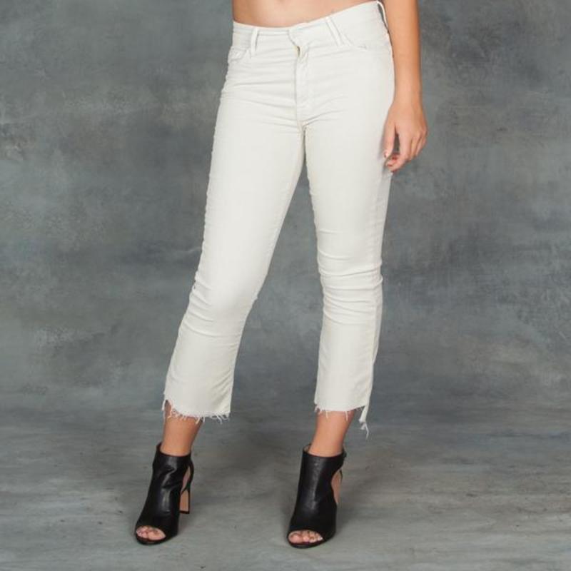 Mother Denim Insider Crop Step Fray  