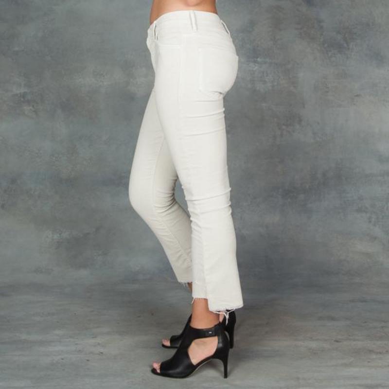 Mother Denim Insider Crop Step Fray  
