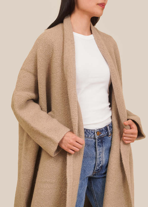 LAUREN MANOOGIAN　DOPO KNIT COAT　ベージュ Lauren Manoogian Dopo Coat - Willow Beige | Garmentory