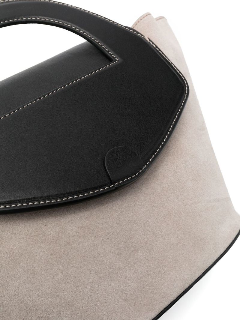 Hereu Alqueria Suede Bag - Taupe/Black | Garmentory