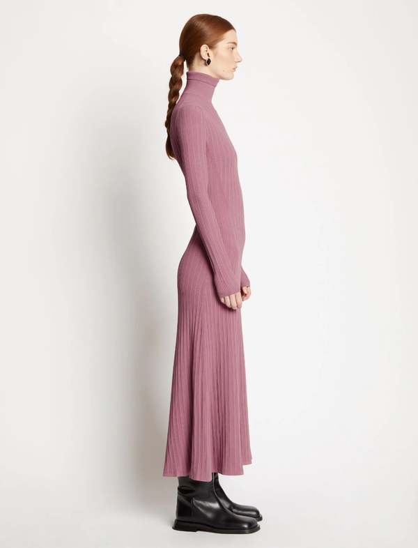 proenza schouler pink dress NEW Proenza Schouler Asymmetric One Shoulder Midi Dress Size L