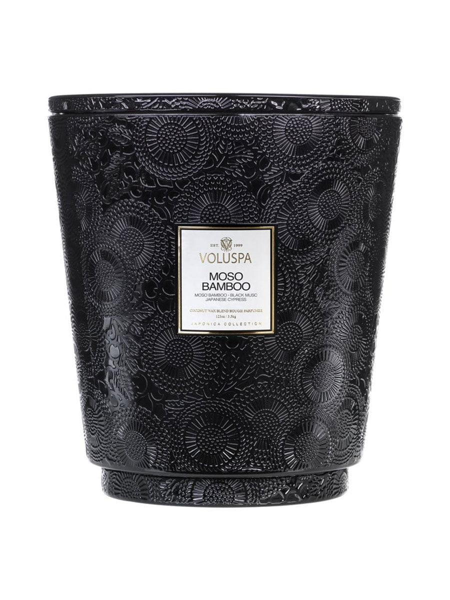 voluspa Moso Bamboo 5 Wick Hearth Candle Garmentory