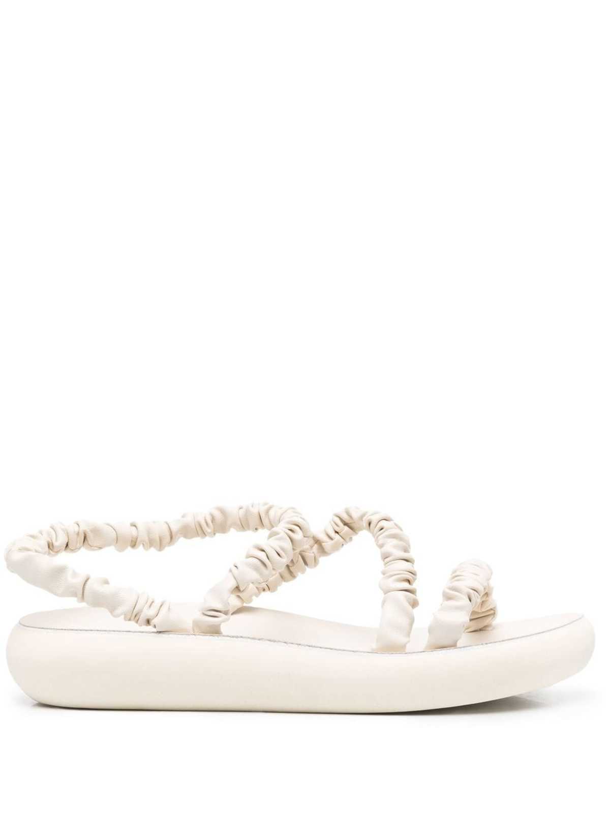 Ancient Greek Scrunchie Eleftheria Sandals - Off White
