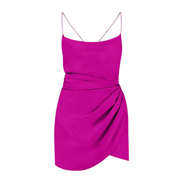 gauge81 purple dress Gauge81 Shirori silk drape dress in clover purple NWT