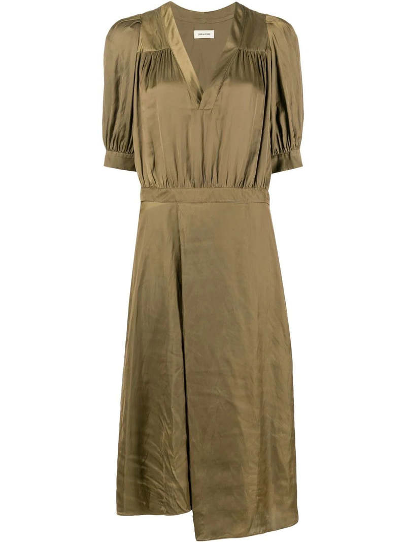 zadig and voltaire green dress Randall Silk Dress for Women - Aqua - Size: S main image 1