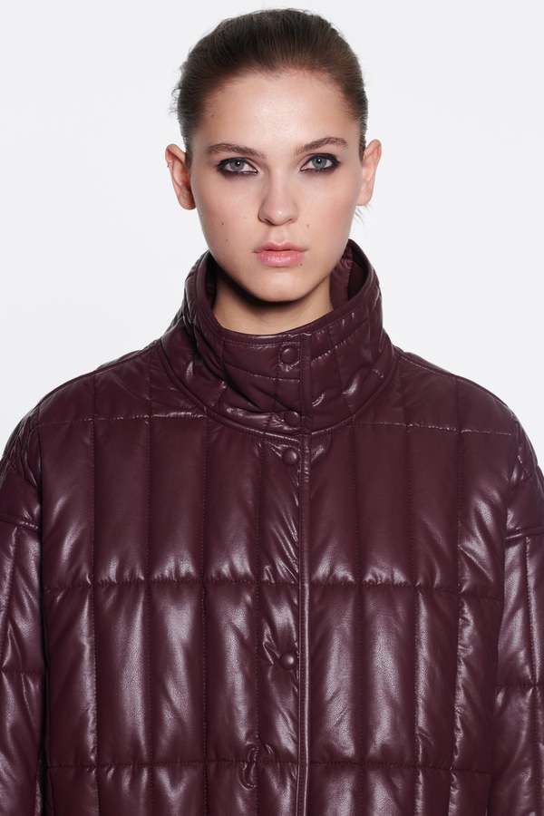 Stand Studio Evelina Jacket Burgundy Garmentory