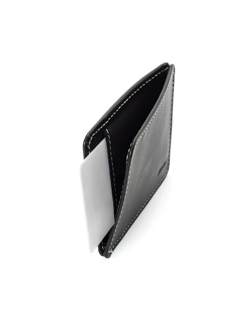 R1S2 1-Pocket 2-Slot Wallet (83mm) - Black