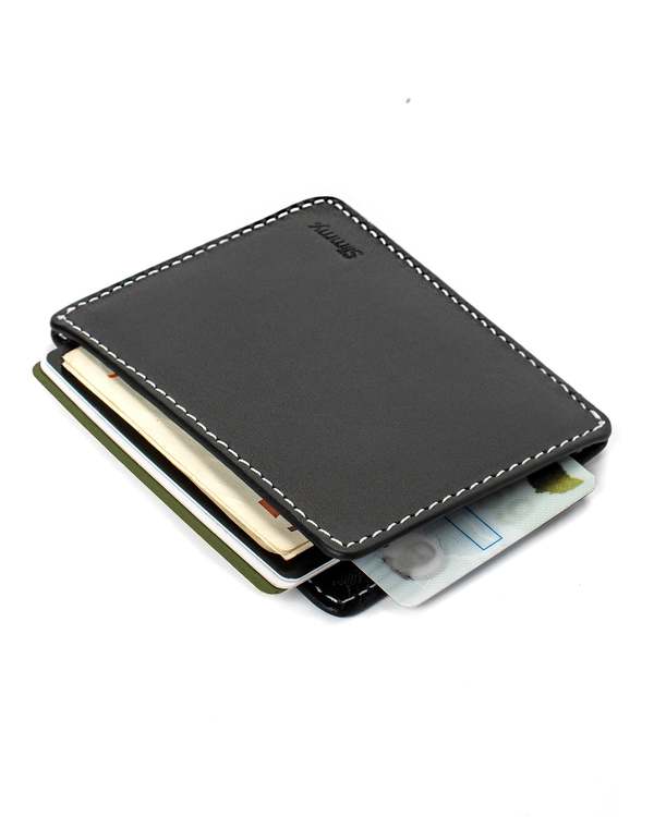R1S2 1-Pocket 2-Slot Wallet (83mm) - Black