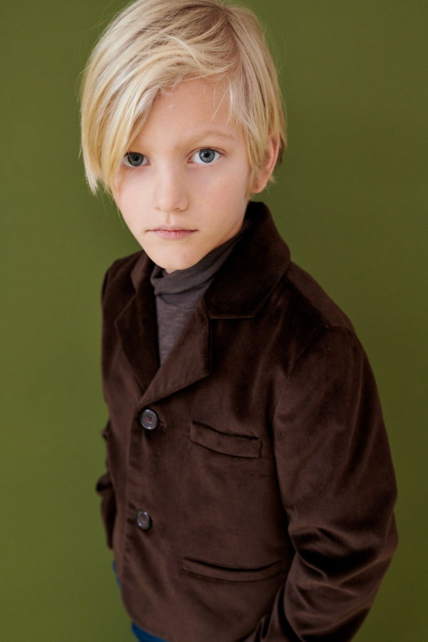 Kids Caramel MAGPIE BLAZER - BROWN