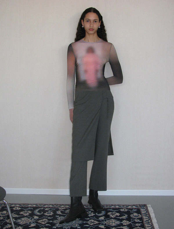 Paloma Wool Morchis Abstract Female Top - Taupe | Garmentory
