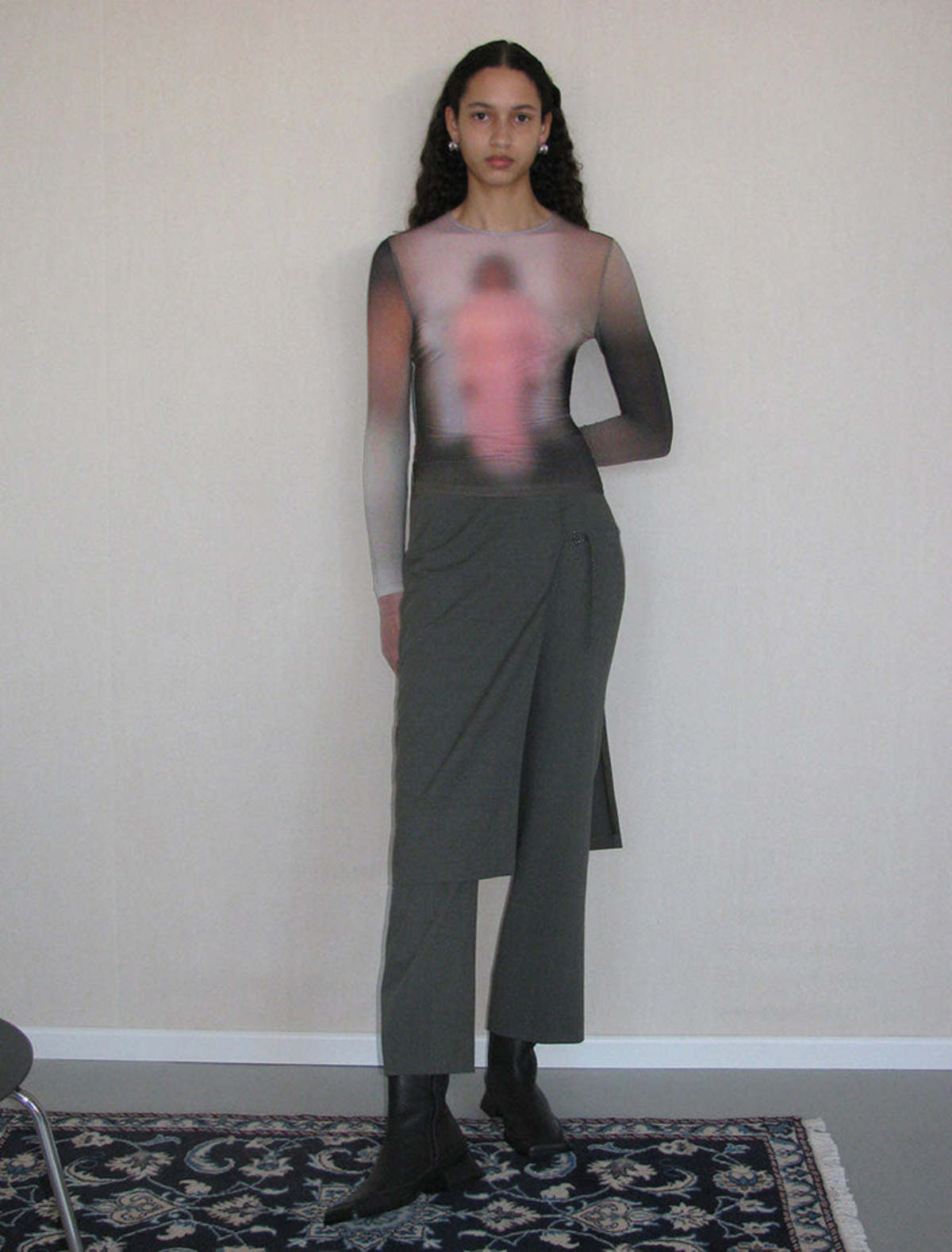 パロマウール Morchis Top Taupe カットソー Paloma Wool Morchis Abstract Female Top - Taupe | Garmentory