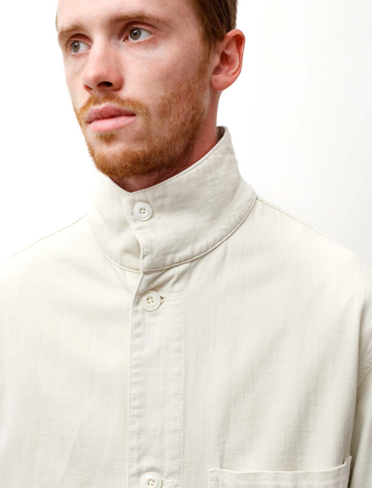 GW価格　LEMAIRE STAND COLLAR OVERSHIRT Lemaire STAND COLLAR OVERSHIRT LIGHT GD DENIM | REVERSIBLE