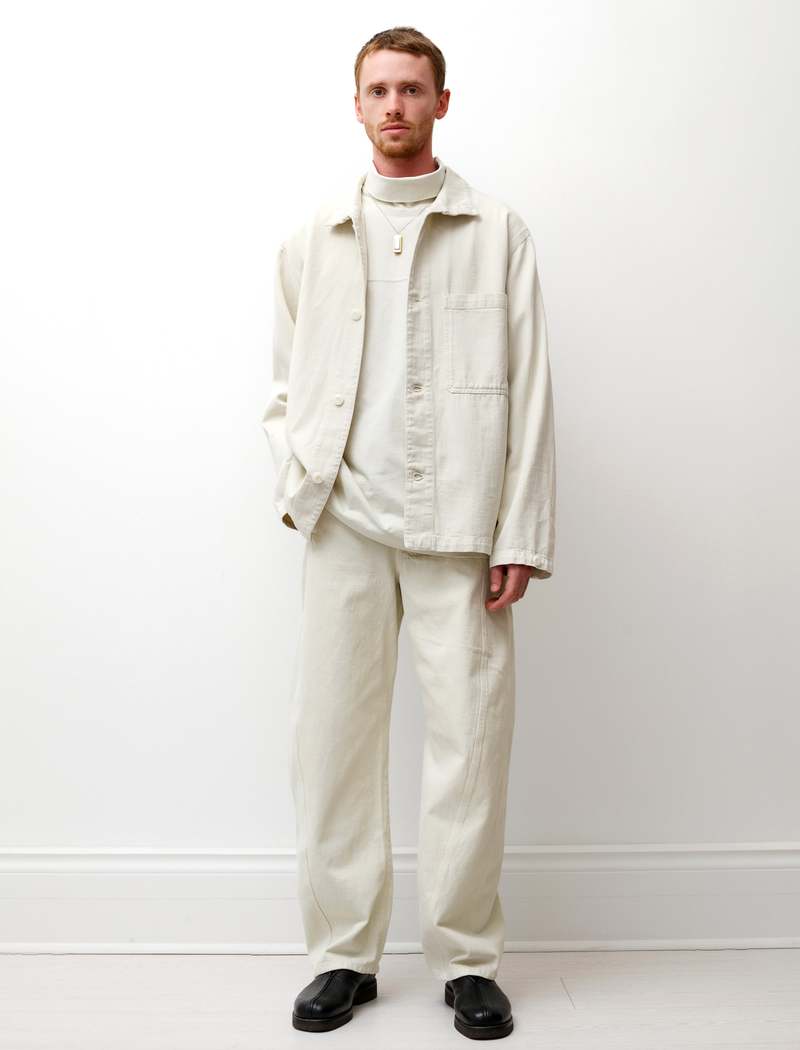 Lemaire Twisted Belted Pants - Misty Ivory | Garmentory