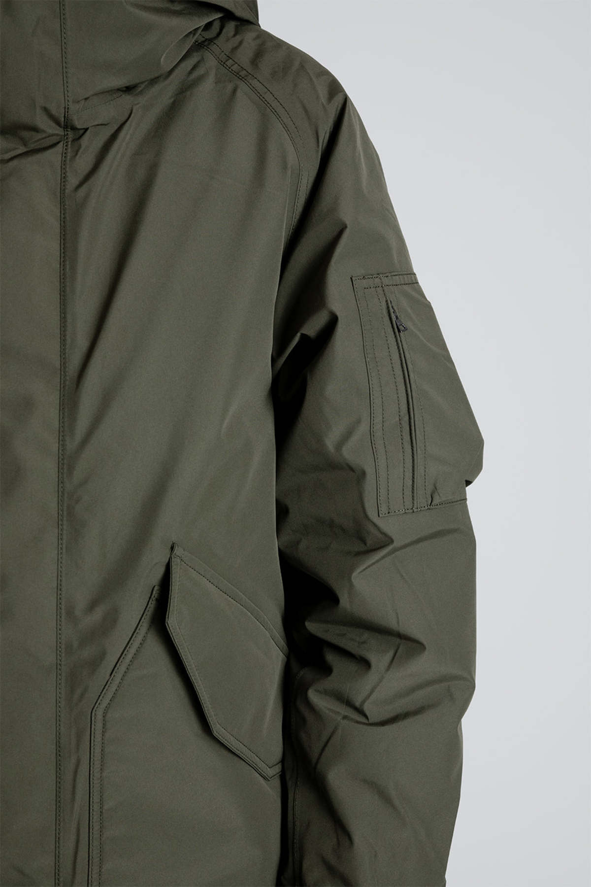 Nanamica Goretex Down Coat Khaki Green Garmentory
