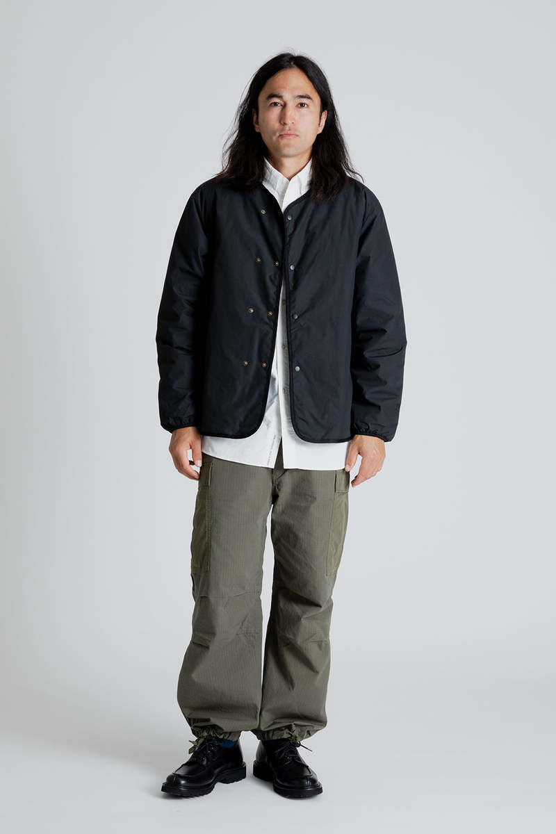 Reversible Down Cardigan BLACK nanamica（Nanamica Reversible