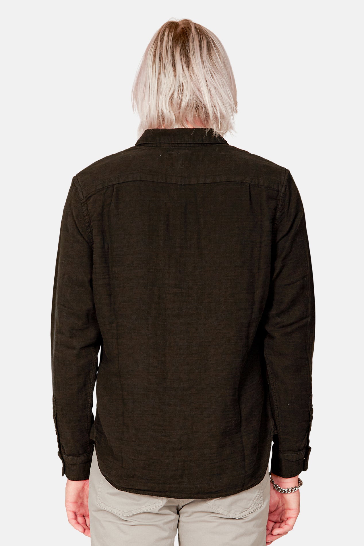 KATO Ripper Waffle Shirt Black Garmentory