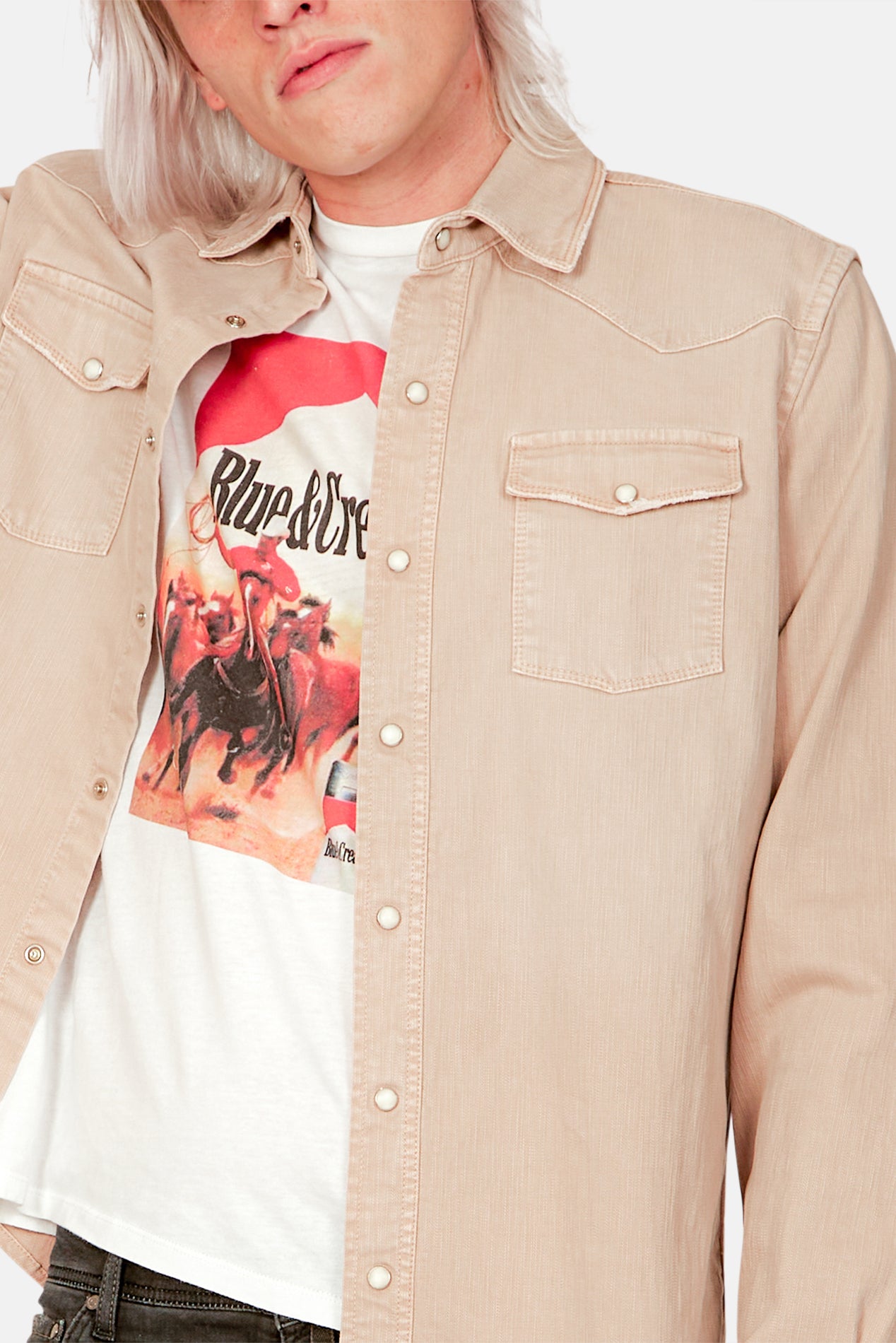Chemise Western Femme Roper Marron - Manches Longues, Taille S, 100% Coton | Style Cowboy