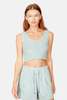 Blue&Cream Zo Cropped Tank - Ocean Blue - Thumbnail 1