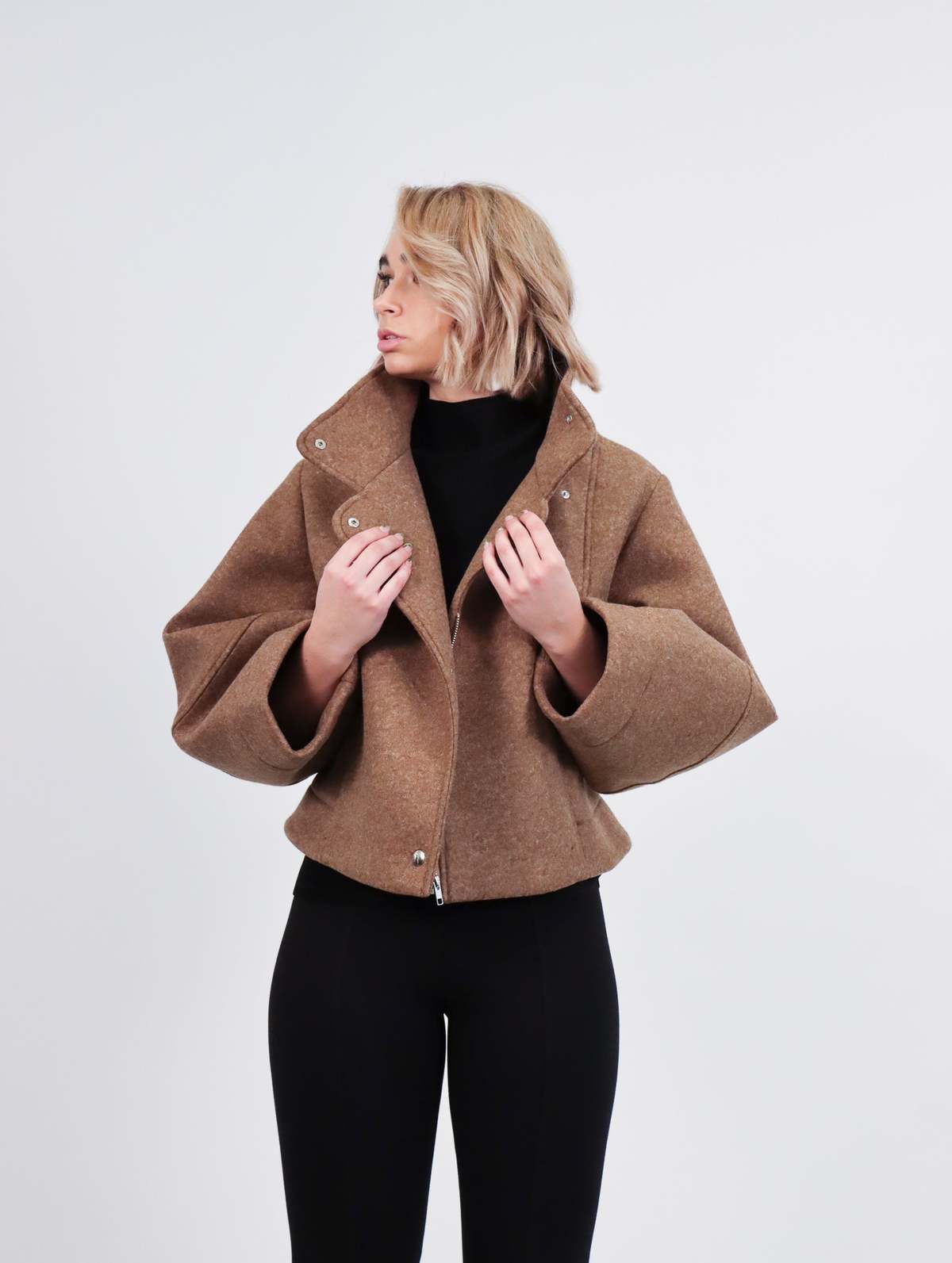 Henrik Vibskov Moon Short Jacket - Peanut | Garmentory