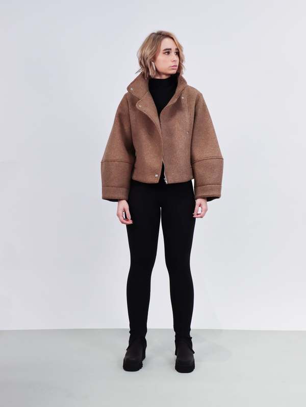 Henrik Vibskov Moon Short Jacket - Peanut | Garmentory