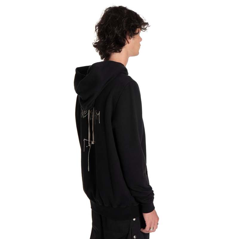 Rick Owens Granbury Hoodie - Black | Garmentory
