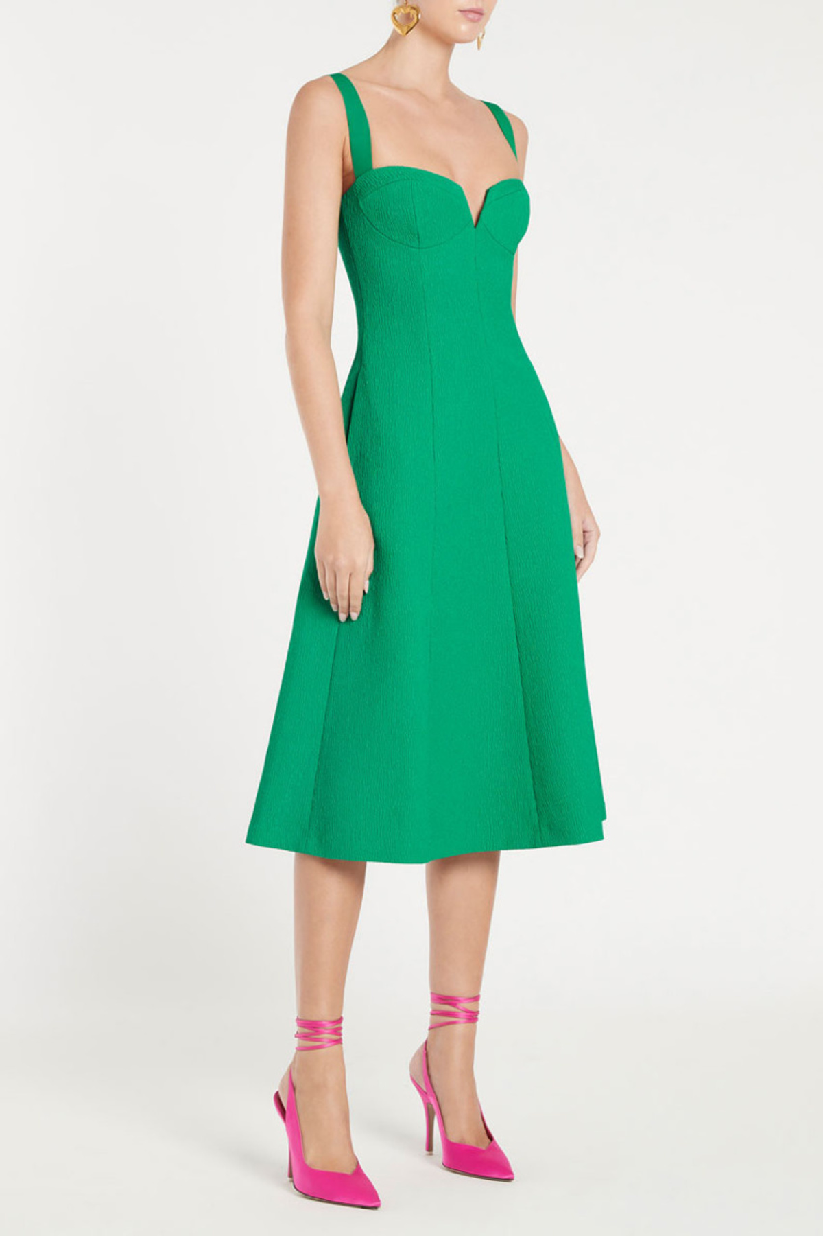 Rebecca Vallance Dionne Midi - Golf Green | Garmentory