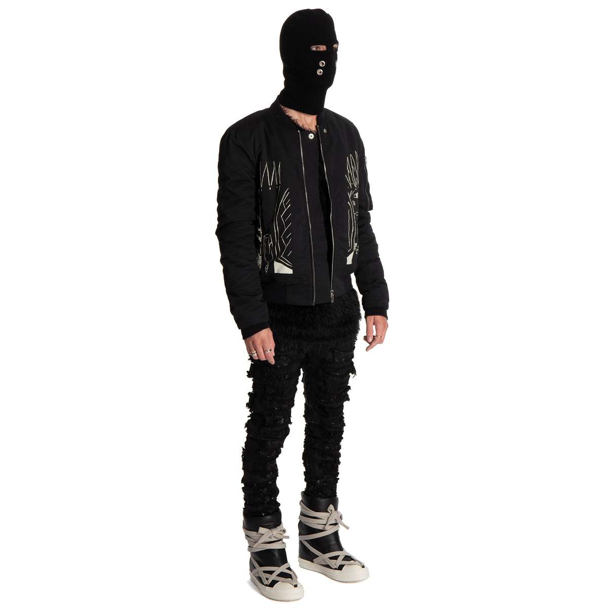 Rick Owens Flight Bomber Jacket - Image 3 of 5