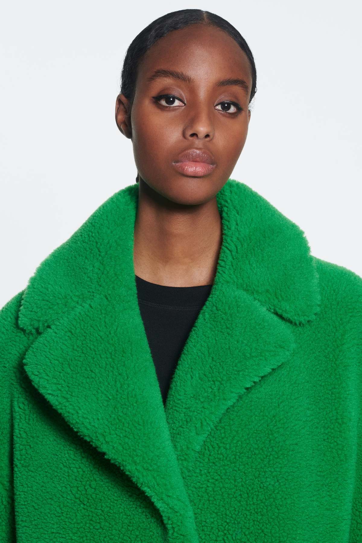 Stand Studio Camille Coccon Faux Coat - Bright Green | Garmentory