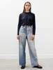 Our Legacy Full Cut Digital Denim Print Jeans - Blue - Thumbnail 1