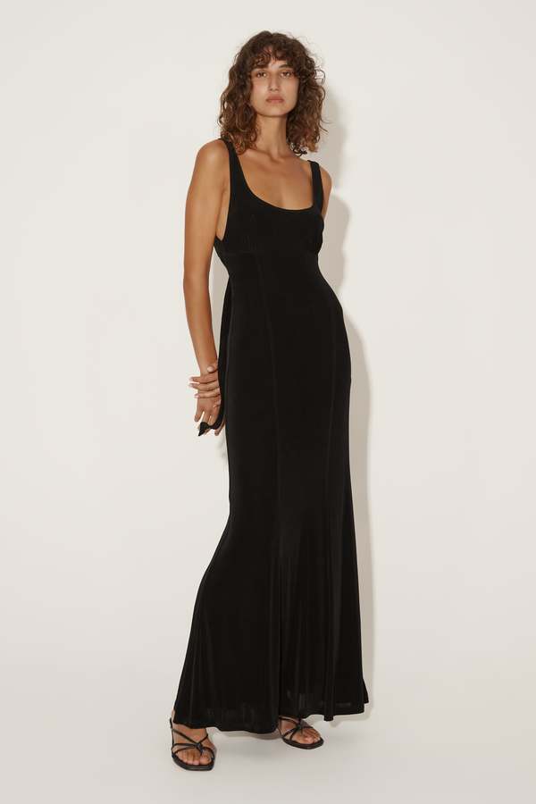 strapless open back dress Elai Open Back Maxi Dress